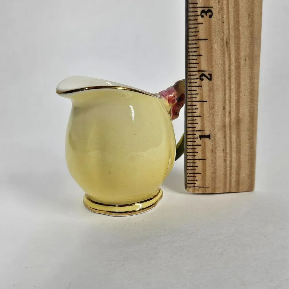 Tiger Lily Yellow Mini Creamer Small Pitcher 2